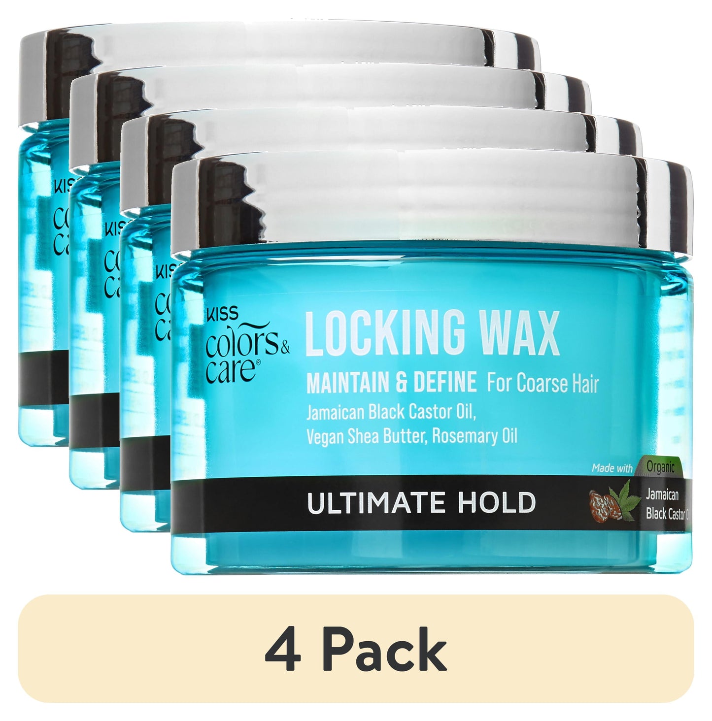 (4 Pack) Colors & Care Locking Hair Wax, Level 9 Ultimate Hold, 6 Oz.