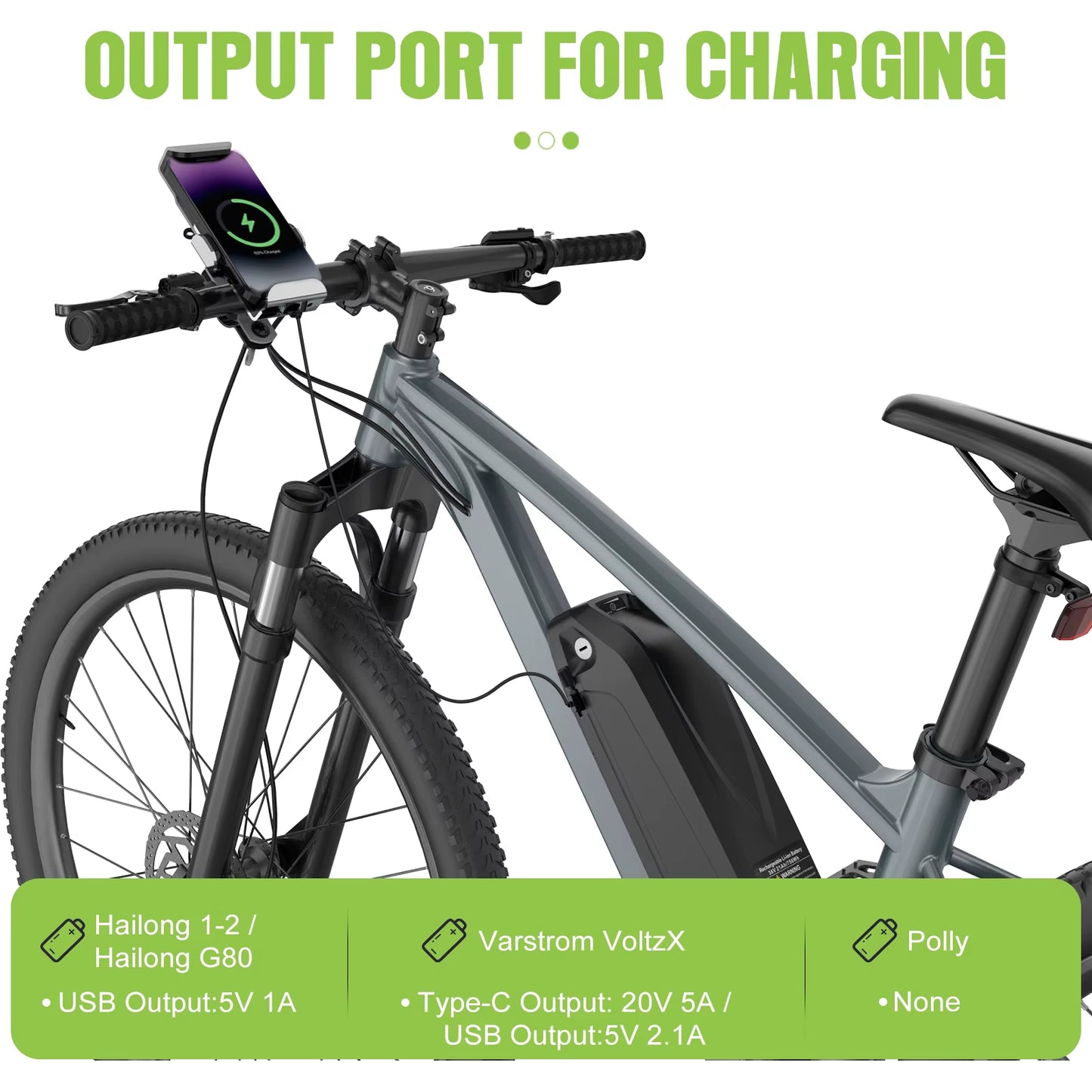 Ebike Battery 36V 48V 52V Hailong 30A BMS Electric Bicycle Downtube Lithium Battery Pack for 1500W 1000W 750W 500W 250W Motor