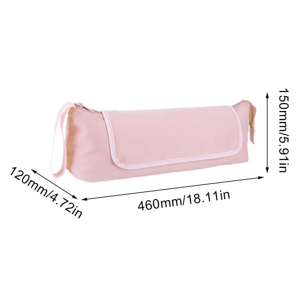 2 in 1 Hair Tools Travel Bag with Heat Resistant Mat Travel Hair Makeup Bag for Curling Iron Hair Straightener Flat Iron Pouch