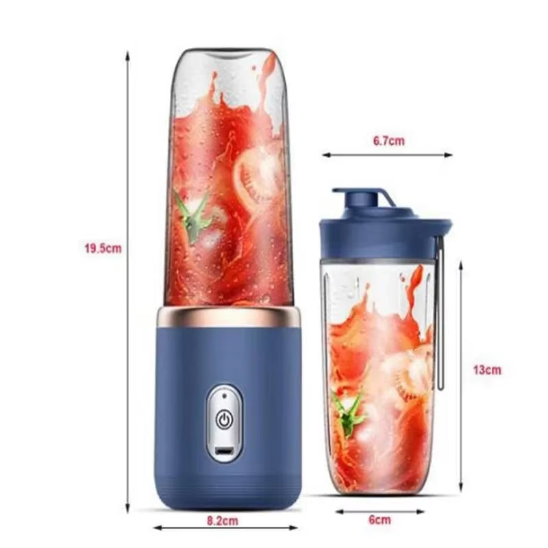 Juicing Cup USB Portable Small Electric Juicer Stainless Steel Blade Cup Juicer Fruit Automatic Smoothie Blender Kitchen Tools