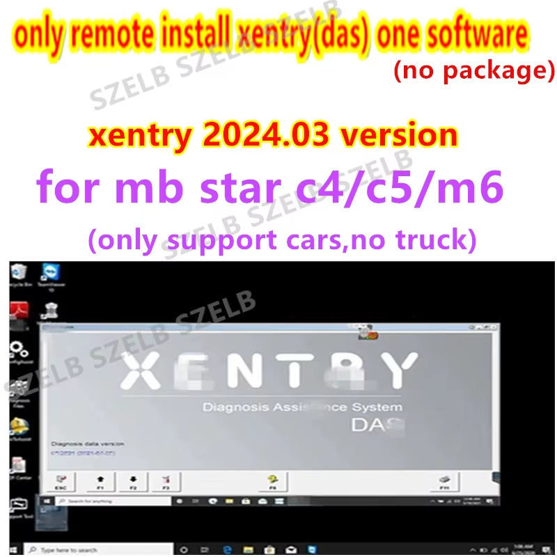 Newest 2023.12 Xentry Software Remote Install and Activate DT.S WI.S EP.C for Auto Diagnostic Tool MB STAR SD C4/C5/C6 Openport