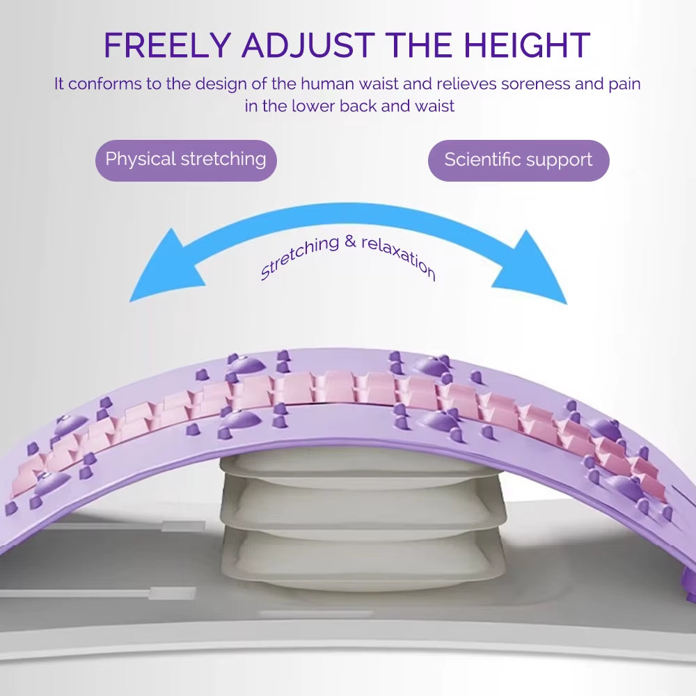 Back Stretcher Pillow Lower Back Relax Treatment Chronic Lumbar Support Herniated Disc Posture Corrector Pillow for Neck Waist