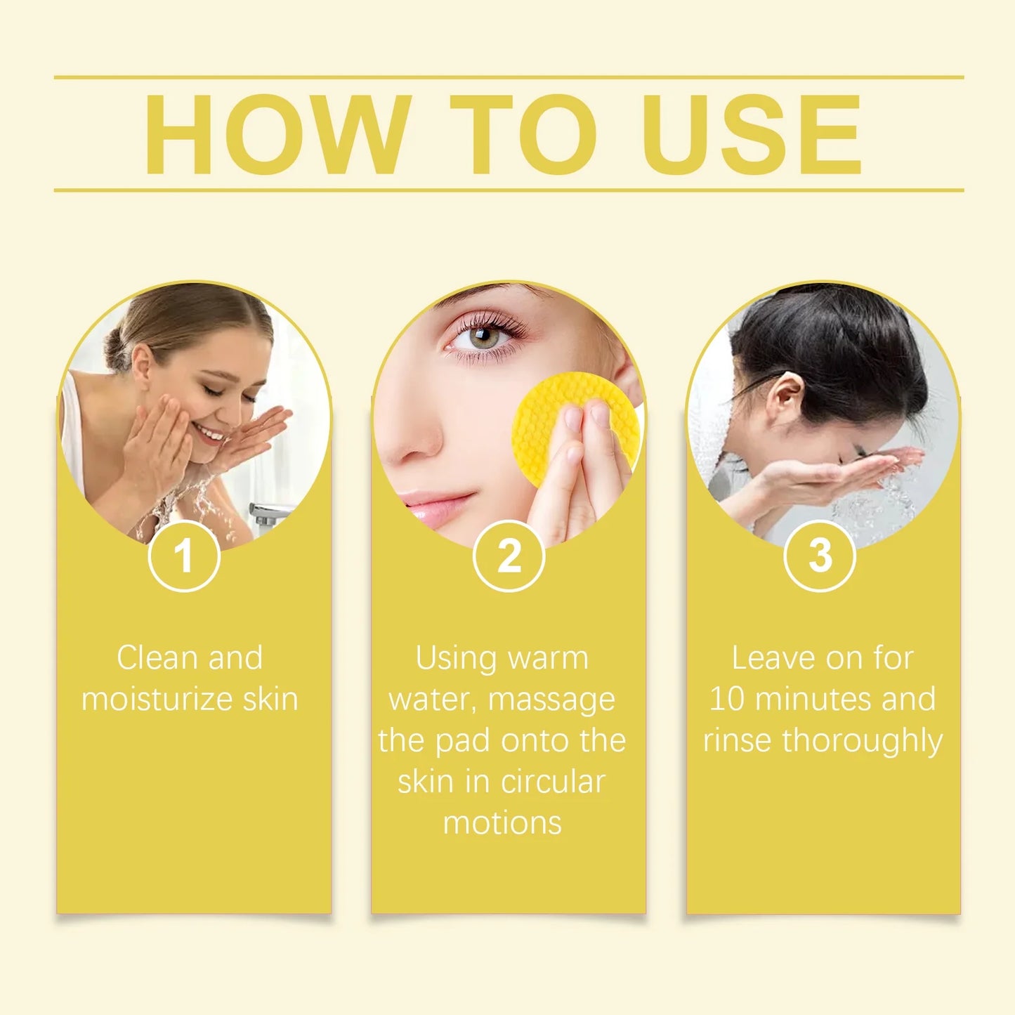 Turmeric Cleansing Pads,Kojic Acid and Turmeric Cleansing Pads for Face and Body Remove Excess Keratin