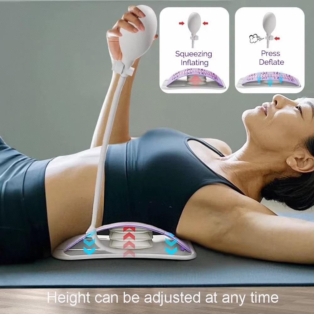 Back Stretcher Pillow Lower Back Relax Treatment Chronic Lumbar Support Herniated Disc Posture Corrector Pillow for Neck Waist