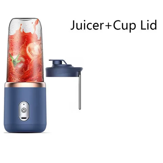 Juicing Cup USB Portable Small Electric Juicer Stainless Steel Blade Cup Juicer Fruit Automatic Smoothie Blender Kitchen Tools
