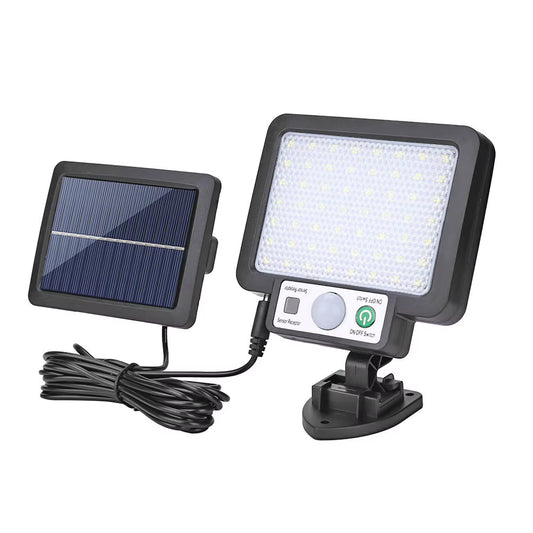 56 LED Solar Light Split Wall Lamp 3 Modes with Remote Control Waterproof Motion Sensor Outdoor Street Wall Security Solar Light