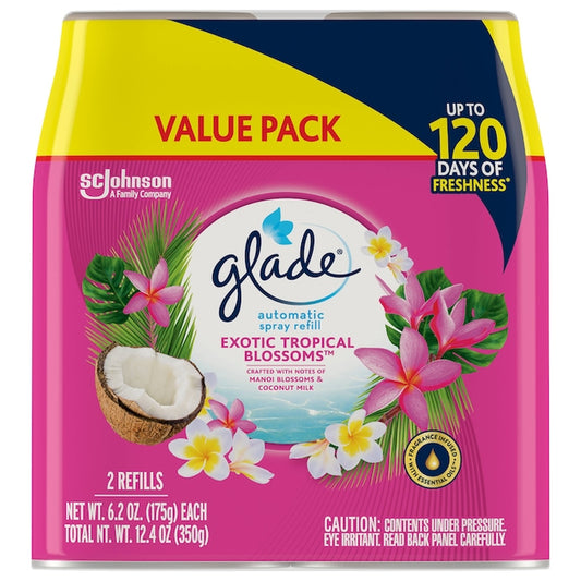 -Oz Exotic Tropical Blossoms Refill Air Freshener 2 -Pack