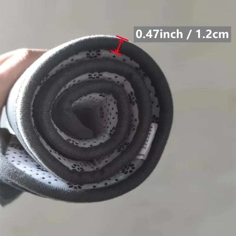 Thickened Cartoon Flannel Bathroom Floor Mat Household Absorbent Carpet Mat Non-Slip Foot Mat Dirt-Resistant Entrance Door Mat