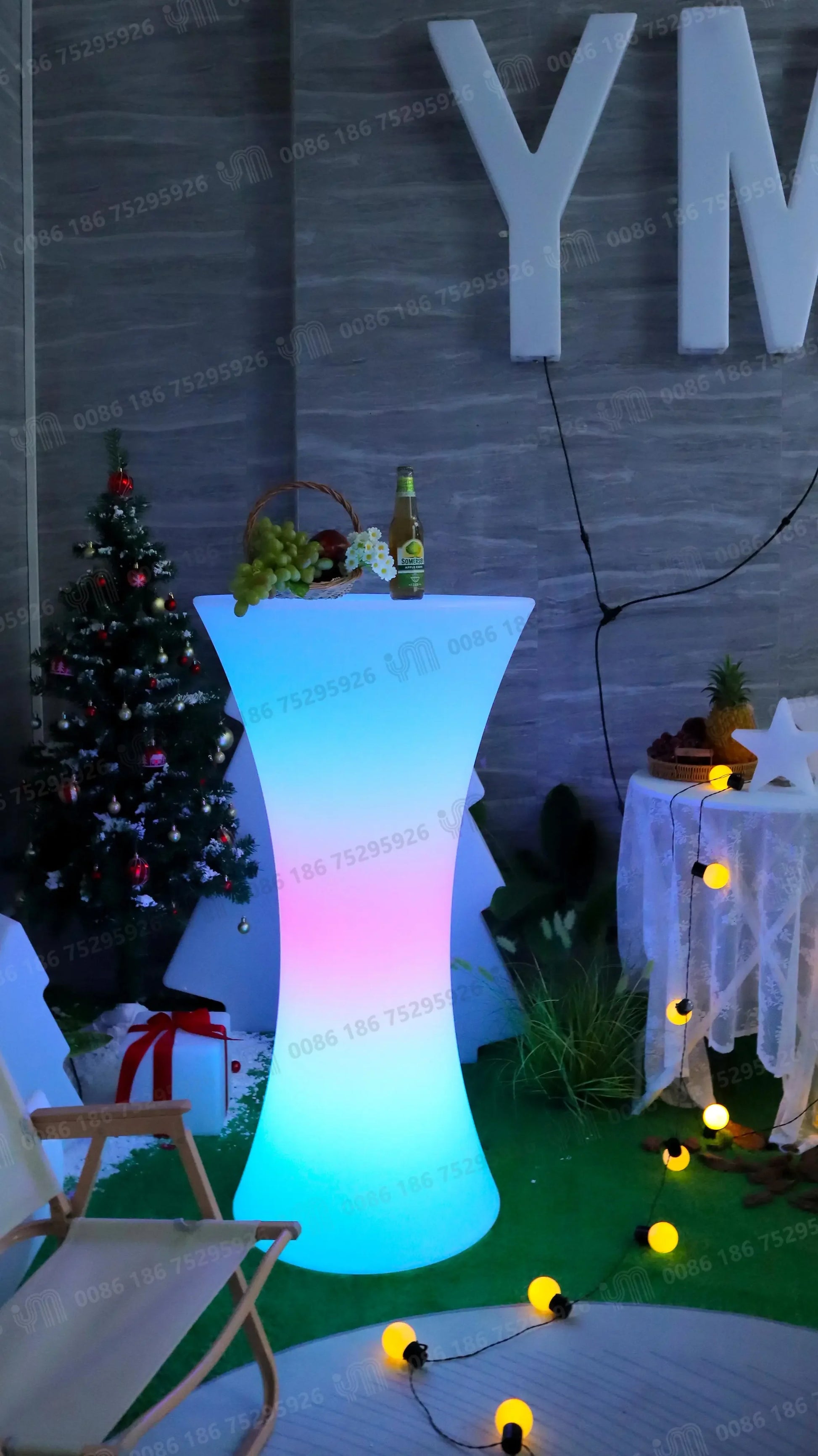 Night Club Bar Lounge Furniture Nightclub Illuminated Waterproof Led Bar Table Led Furniture Cocktail Tables Party Furniture