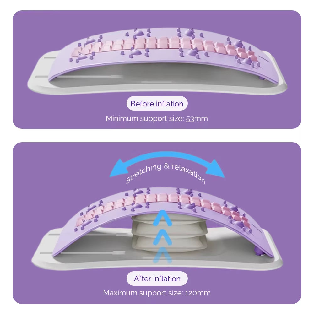 Back Stretcher Pillow Lower Back Relax Treatment Chronic Lumbar Support Herniated Disc Posture Corrector Pillow for Neck Waist