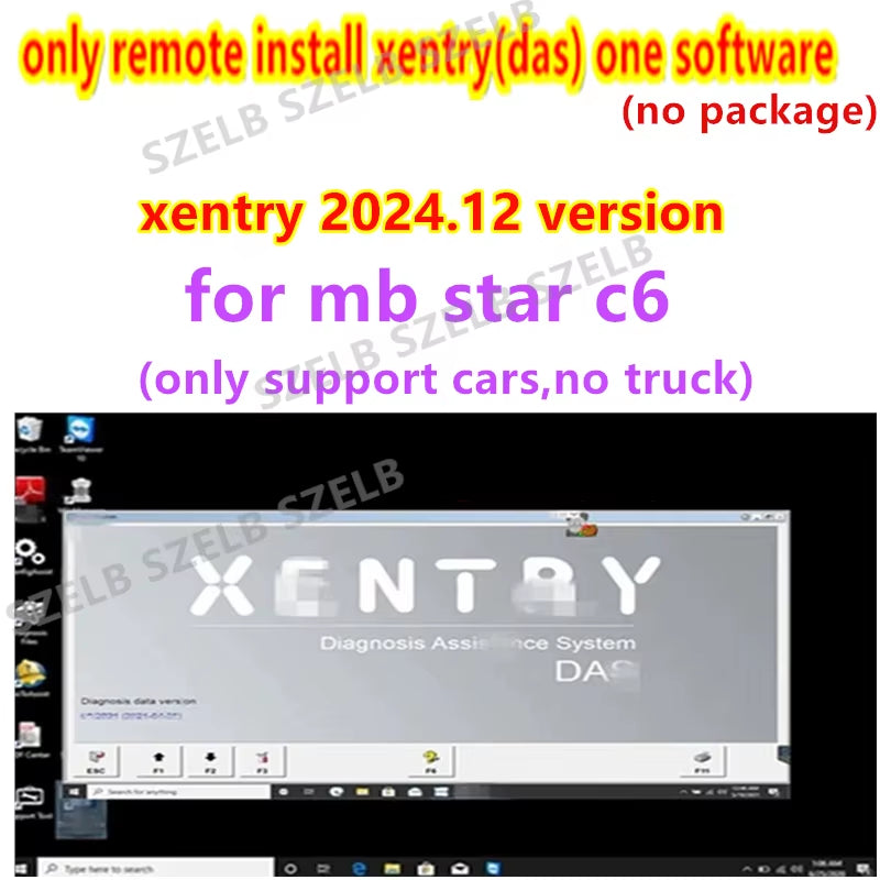Newest 2023.12 Xentry Software Remote Install and Activate DT.S WI.S EP.C for Auto Diagnostic Tool MB STAR SD C4/C5/C6 Openport