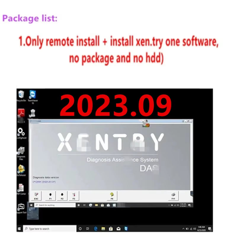 Newest 2023.12 Xentry Software Remote Install and Activate DT.S WI.S EP.C for Auto Diagnostic Tool MB STAR SD C4/C5/C6 Openport
