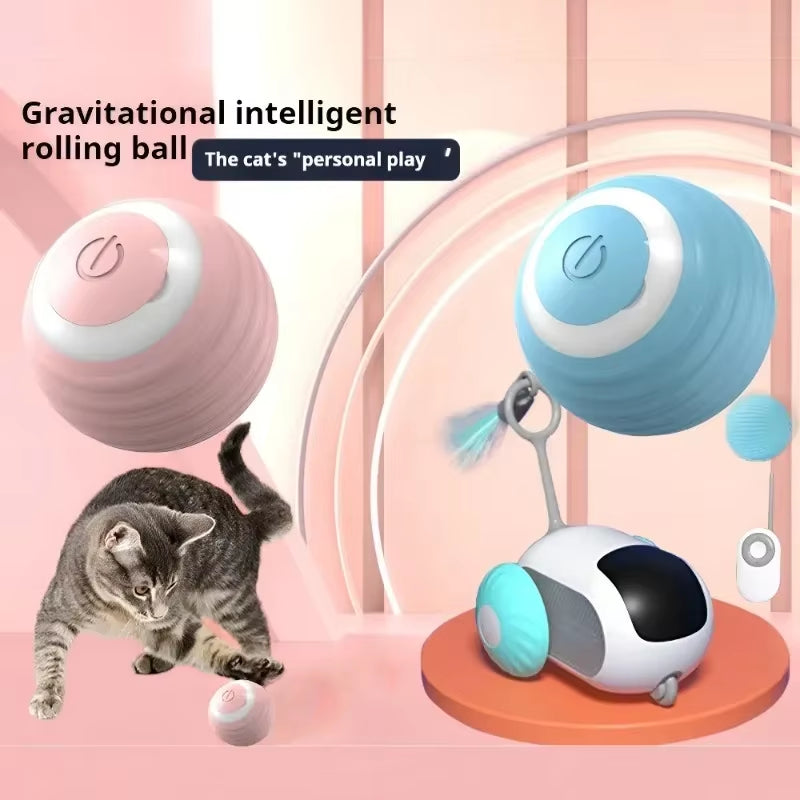 Cat Interactive Ball Smart Pet Cat Toys Indoor Automatic Rolling Magic Ball Electronic Interactive Cat Toy Game Accessories