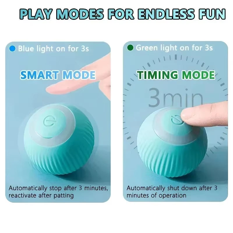 Cat Interactive Ball Smart Pet Cat Toys Indoor Automatic Rolling Magic Ball Electronic Interactive Cat Toy Game Accessories
